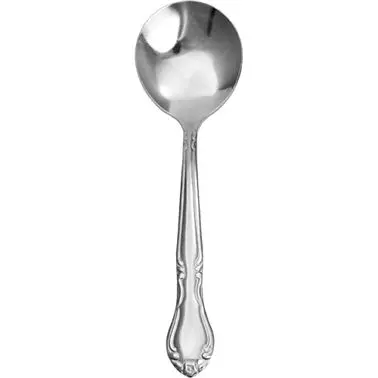International Tableware Melrose 18/0 Oil Stainless Bouillon Spoon 6-1/8", Silver, 6-1/8"L, Quantity: 24 pieces, ...
