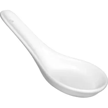 International Tableware Pacific Porcelain Spoon 5", Bright Pure White, Quantity: 48 pieces, MD-101