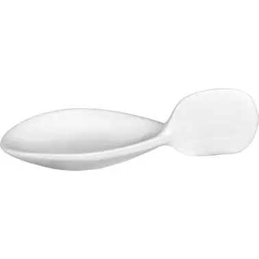 International Tableware Porcelain Gold Fish Sampling Spoon (0.25oz), Bright Pure White, Quantity: 36 pieces, FA-406