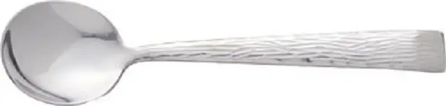 International Tableware Sprig 18/0 Stainless Bouillon Spoon 6-3/8", Silver, Quantity: 12 pieces, SP-113