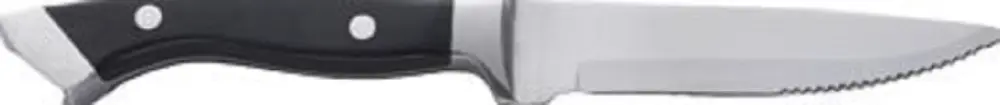 International Tableware Steak Knife 430 SS Full Tang Polypropylene Handle 10-3/8", Ebony Silver, Quantity: 12 pieces,...