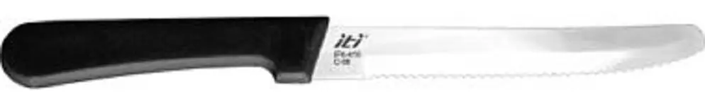 International Tableware Steak Knife Polypropylene Handle 8-3/4", Jet Black Metallic Silver, Quantity: 12 pieces, IFK-410