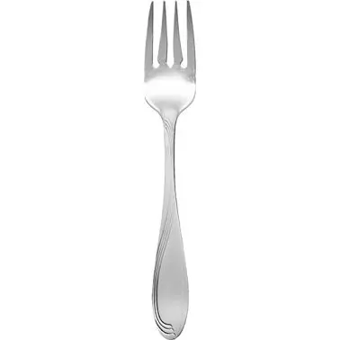 International Tableware Wave 18/0 Stainless Salad Fork 6-3/4", Silver, Quantity: 12 pieces, WAV-222