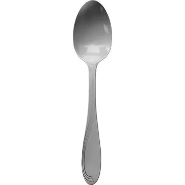 International Tableware Wave 18/0 Water-Based Stainless Teaspoon 6-1/8", Polished Silver, Quantity: 12 pieces, WAV-111