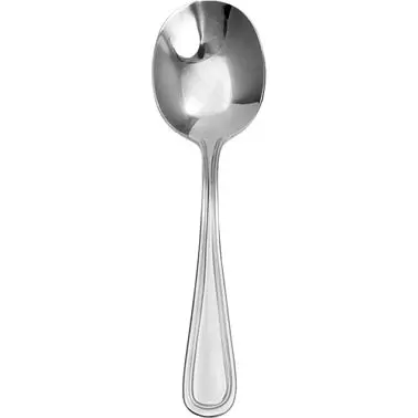 International Time-Tested Tableware Madrid 18/0 Stainless Bouillon Spoon 5-7/8", Metallic Silver, Quantity: 12 pieces...