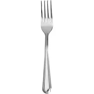 International UL-Listed Tableware Dominion Medium 18/0 Stainless Dinner Fork 7-1/8", Polished Silver, Quantity: 36 pi...