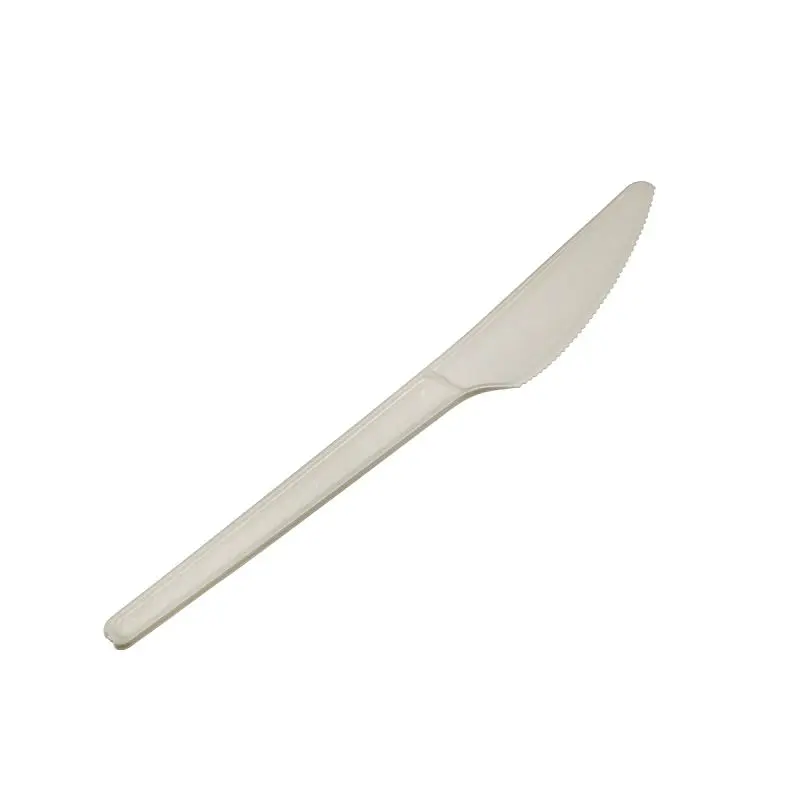 Solia Knife CPLA, Plant Starch, Snow White 166mm, 6.5", Case 1000 Pieces, CT10180c