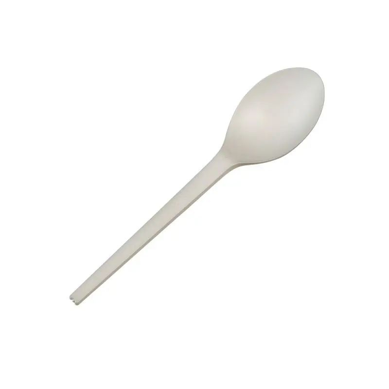 Solia Tea Spoon CPLA, Plant Starch, Snow White 127mm, 5", Case 2000 Items, CT10183c