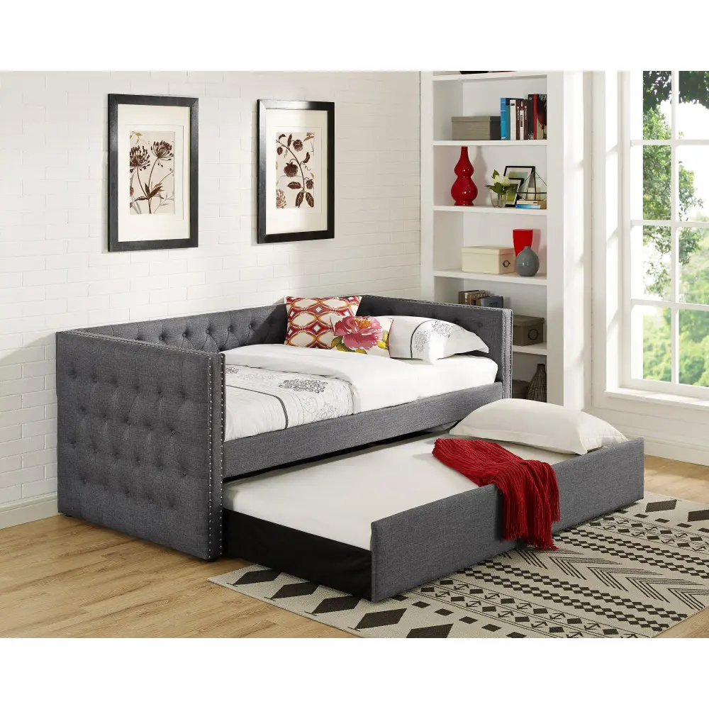 Diamond Modern Furniture CM Trina Daybed 5335GY-ARM/5335GY-BACK