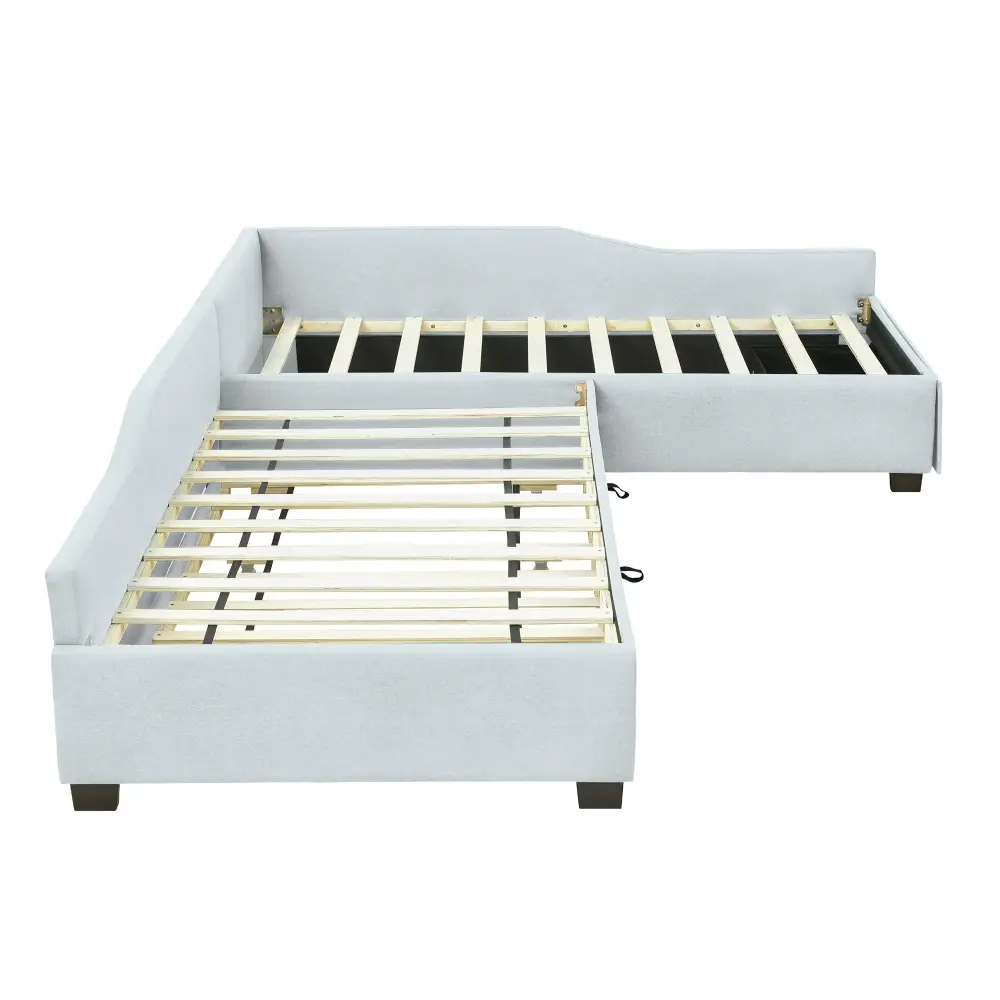 Upholstered Twin Daybed Trundle And Drawer - Queen 10-Piece Set
