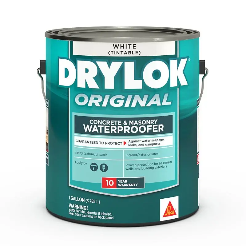 Drylok 27513 Masonry Waterproofer, Snow, Liquid, 1 gal Pail