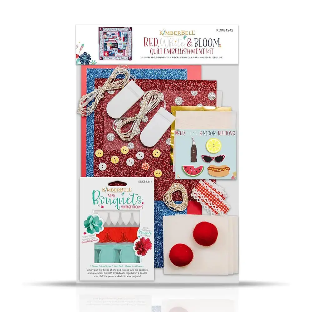 Kimberbell Red Alabaster & Bloom Embellishment Kit KDKB1242