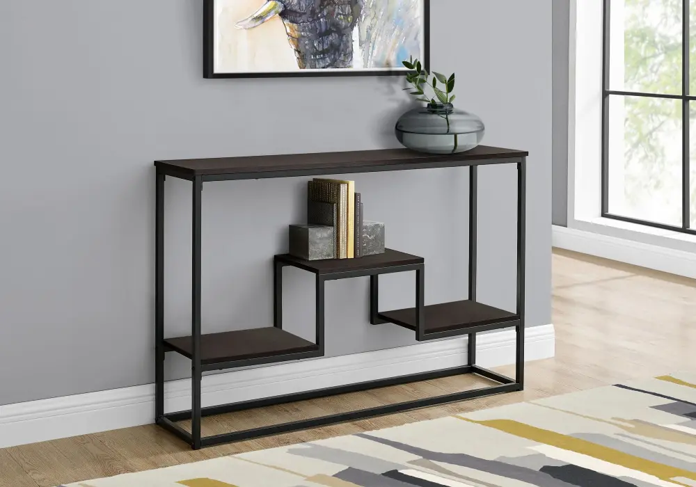 Accent Console Table Entryway, Multi-Tier Design