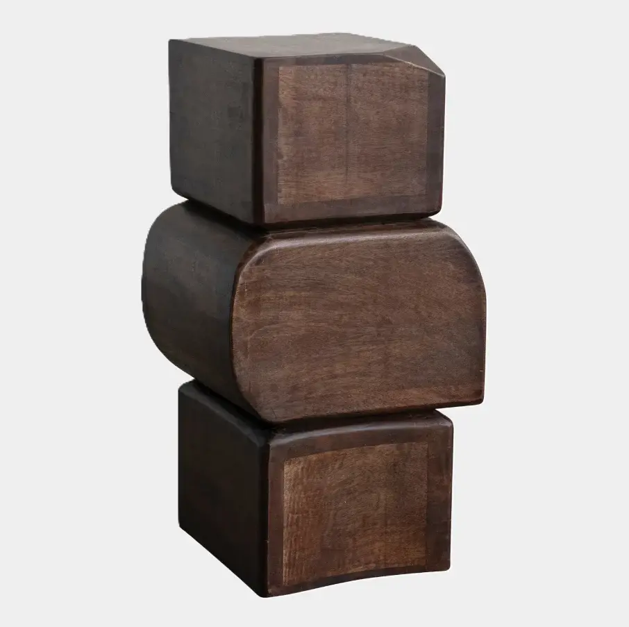 Mango Wood Stacked Table/Stool | Made USA