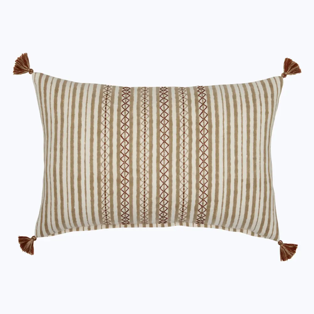 Bhuv Sand Lumbar Pillow Metallic Gold