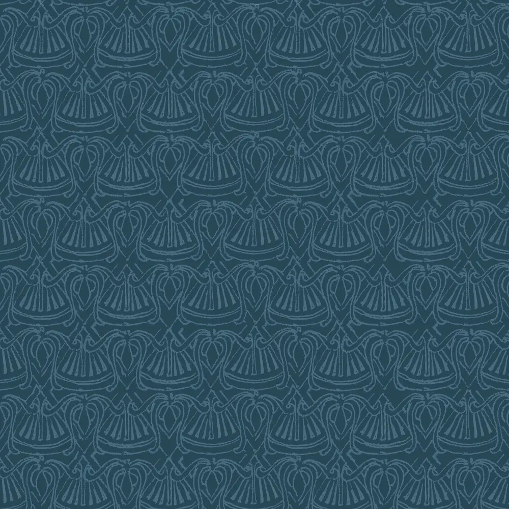 Wired Velvet Fans and Bows Wallpaper