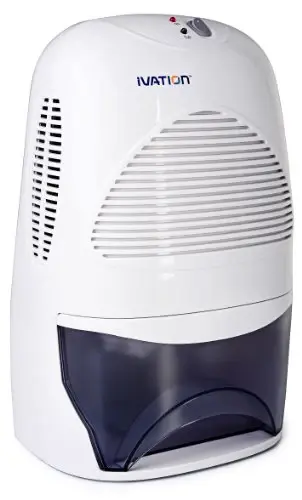 Ivation IVADM35 High-performance Mid-Size Thermo-Electric Dehumidifier - Quietly Gathers Up To 20 Ounces Water Per Day - B...