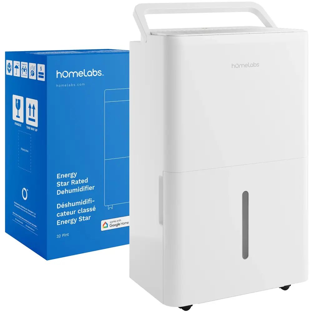 32 Pint Wi-Fi Dehumidifier up to 4,500 Sq Ft Rooms (MAX 80 Pint at 95°F, 90% RH) - 50 Pint