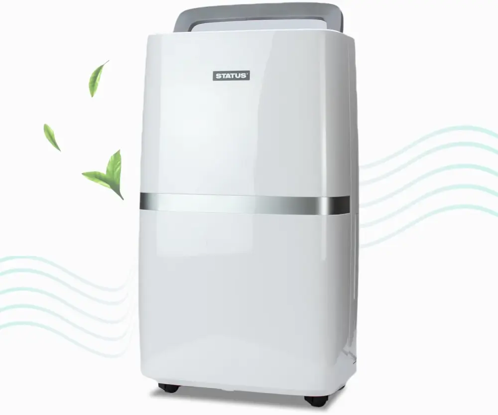 STATUS 16L Dehumidifier, Ultra-Quiet 230W Portable Moisture Remover Night Mode, Clothes-Dry Boost and Smart LED Control Be...