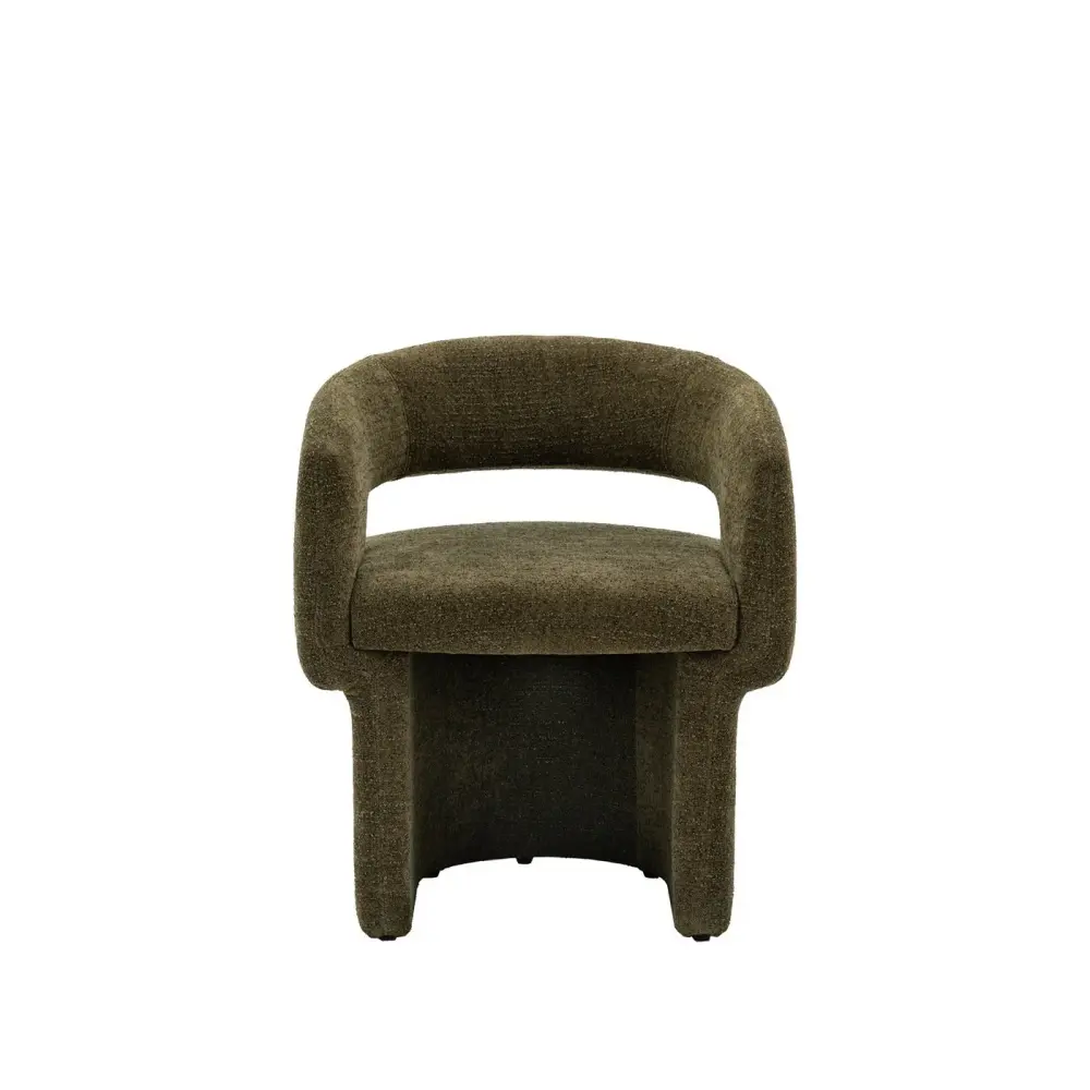 Liora Dining Chair - Olive Boucle