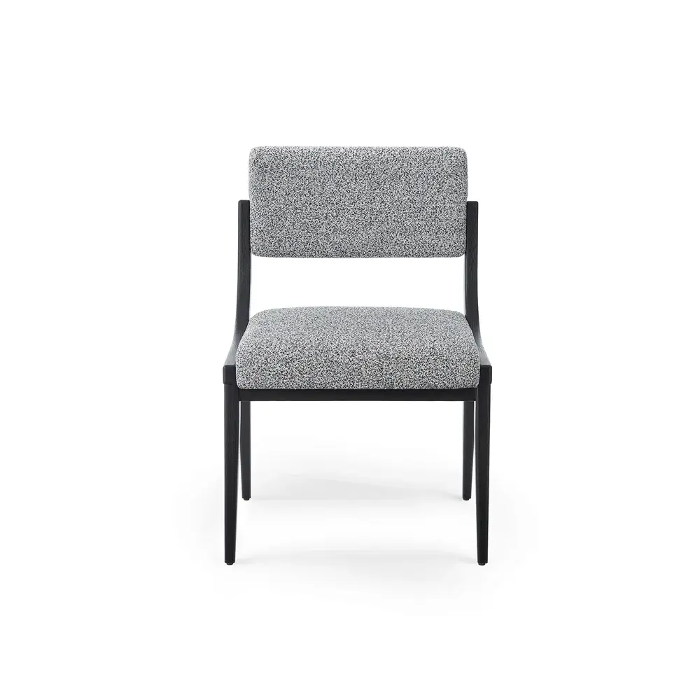 Miami Dining Chair - Cordoba Speckle Grey & Matt Midnight