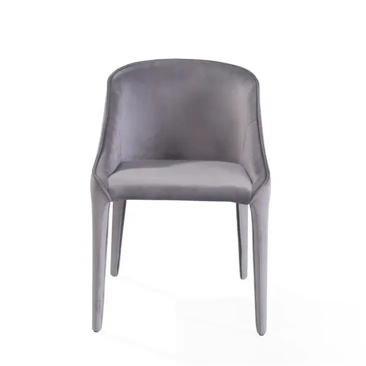 Completo Velvet Dining Chair - Grey