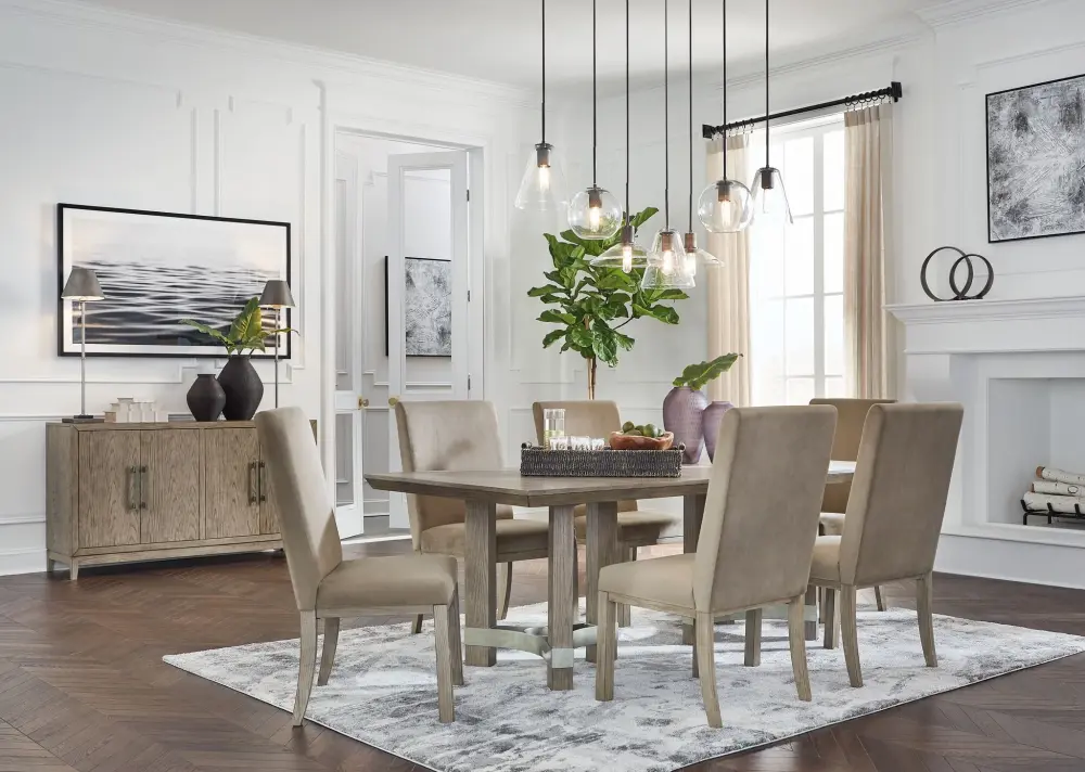 Elegant Tempered Glass Chrestner - Dining Room Adjust