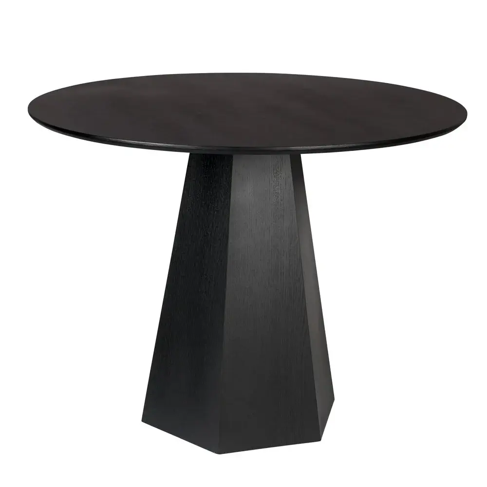 Formal Place Setting Pilar Round Dining Table - Ebony