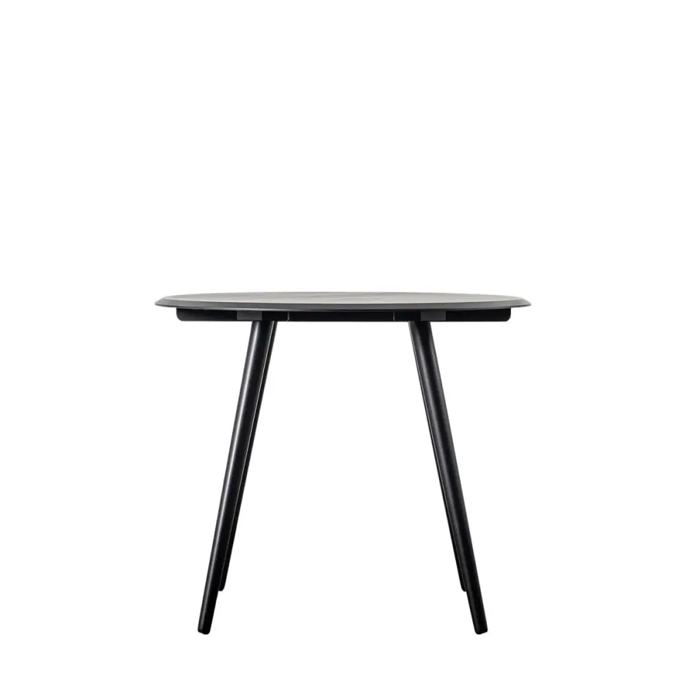 Maddox Round Dining Table - Ebony