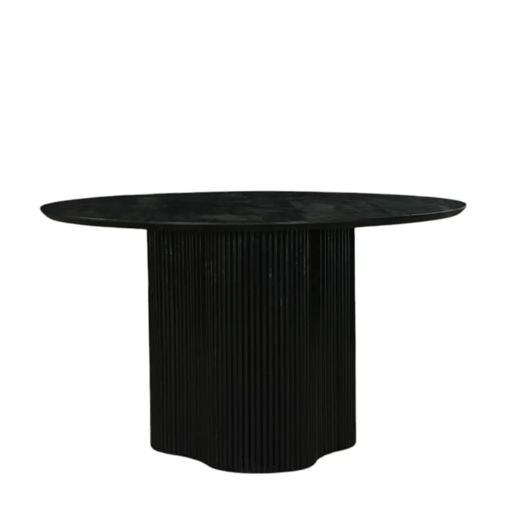 Modrest Myra - Modern Onyx Wood Round Dining Table