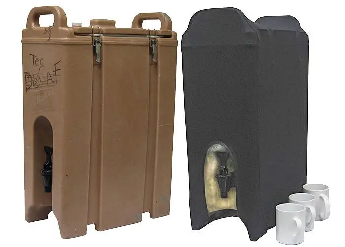 Buffet Improvements Cambro 5 Gallon container spandex cover Matte Black, 1BSPCAM Buffet Enhancements