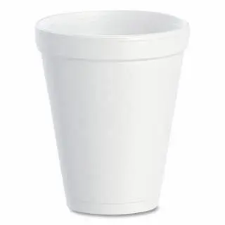 Dart Convertible Container Foam Cup, 10 oz, White, 40 pieces, 10J10 Dart Container