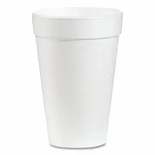 Dart First-Rate Container Foam Cup, 16 oz, Snow White, 40 pieces, 16J16 Dart Container