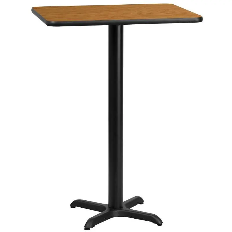 Flash Bright Furniture Stiles 24'' x 30'' Rectangular Natural Laminate Table Top 22'' x 22&#...