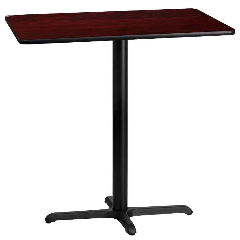 Flash Expert Furniture Stiles 24'' x 42'' Rectangular Mahogany Laminate Table Top 23.5'' x 2...