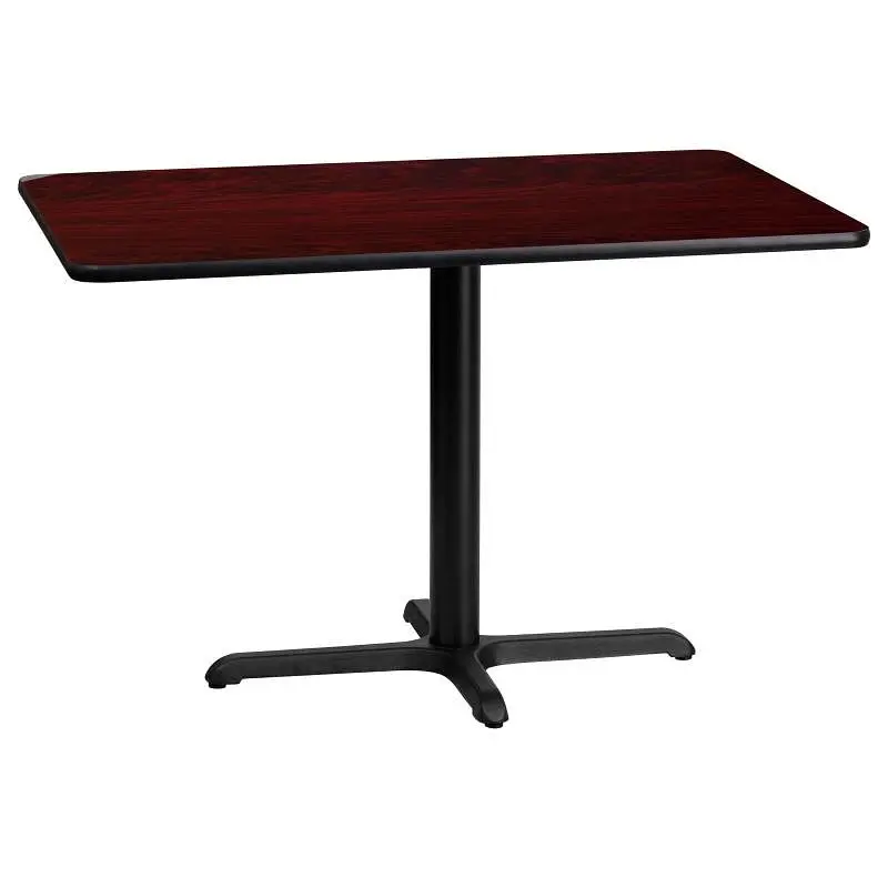 Flash Furniture Graniss 24'' x 42'' Rectangular Mahogany Laminate Table Top 23.5'' x 29.5 ...