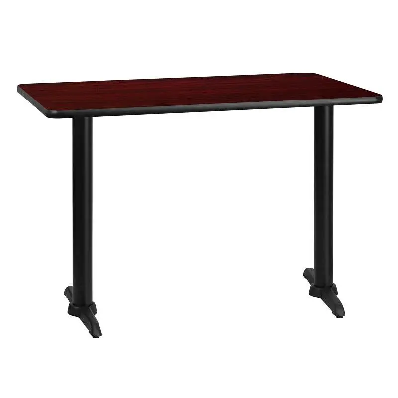 Flash Furniture Graniss 30'' x 42'' Rectangular Mahogany Laminate Table Top 5'' x 22'&#...