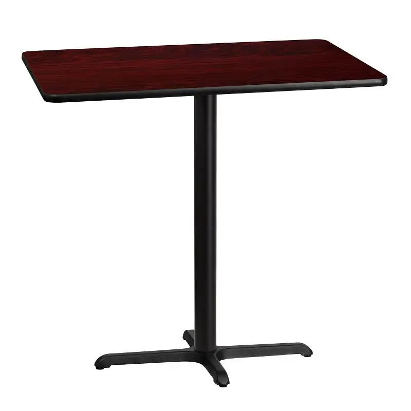 Flash Furniture Stiles 30'' x 42'' Rectangular Mahogany Laminate Table Top 23.5'' x 29.5...