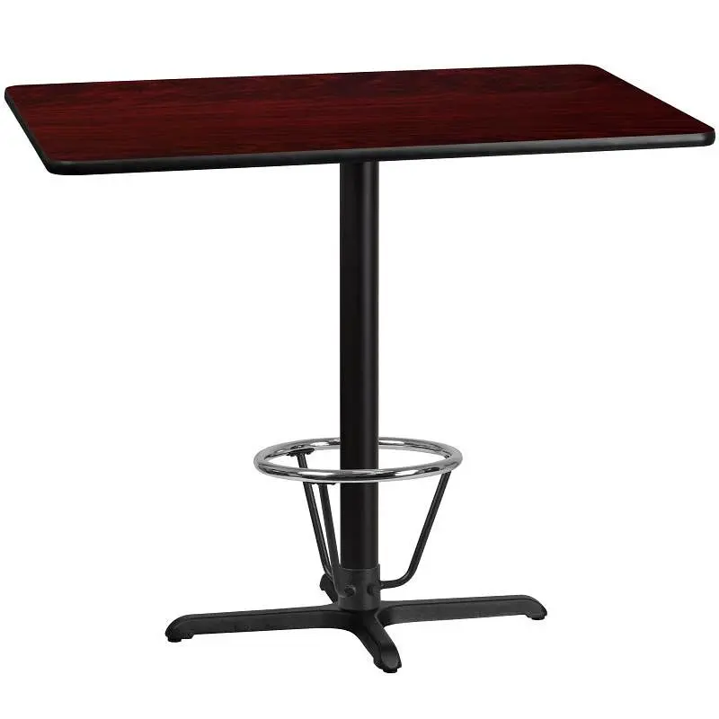 Flash Furniture Stiles 30'' x 48'' Rectangular Mahogany Laminate Table Top 23.5'' x 29.5...