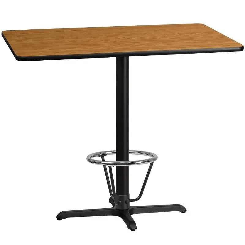 Flash Furniture Stiles 30'' x 48'' Rectangular Natural Laminate Table Top 23.5'' x 29.5'...