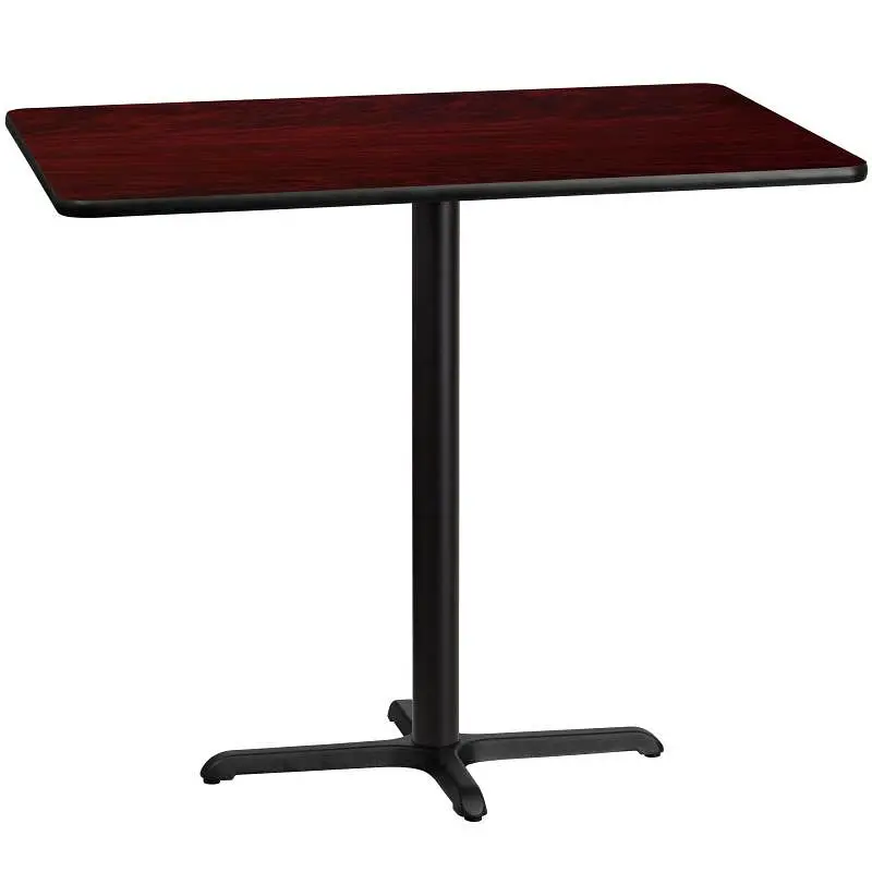 Flash Furniture Stiles 30'' x 48'' Rectangular Mahogany Laminate Table Top 23.5'' x 29.5...