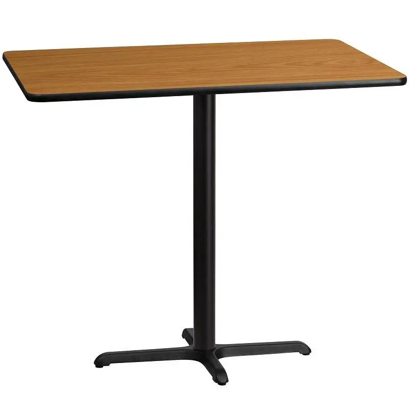Flash Furniture Stiles 30'' x 48'' Rectangular Natural Laminate Table Top 23.5'' x 29.5'...