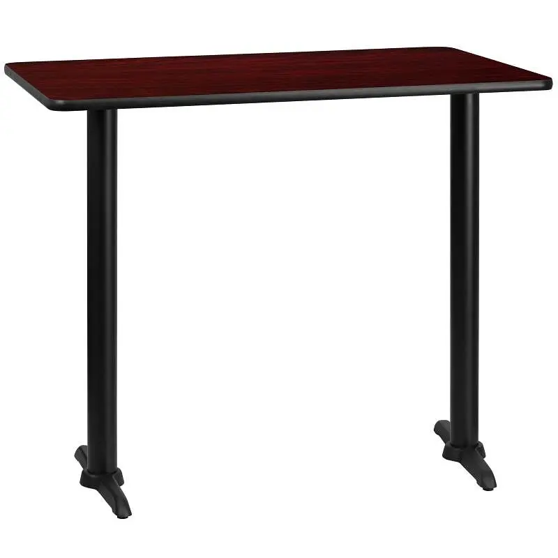Flash Furniture Stiles 30'' x 48'' Rectangular Mahogany Laminate Table Top 5'' x 22' ...