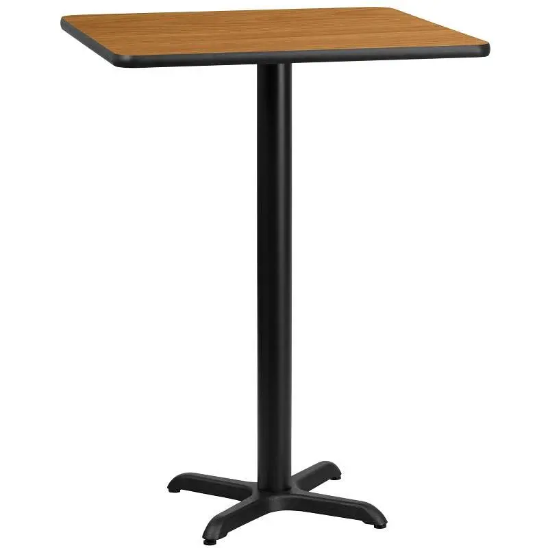 Flash Furniture Stiles 30'' Square Unfinished Laminate Table Top 22'' x 22'' Bar Height Tabl...