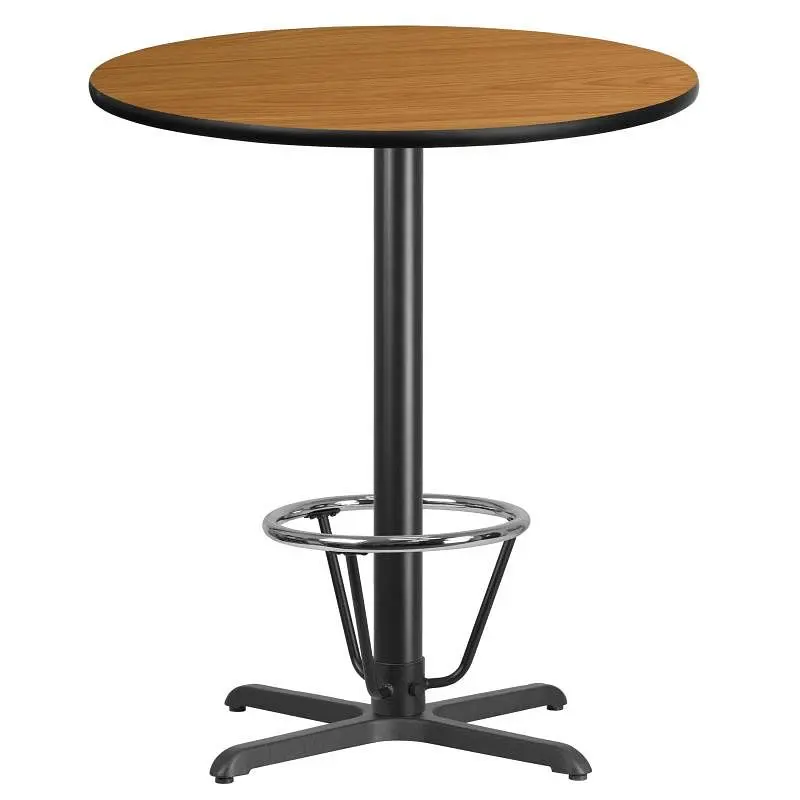 Flash Furniture Stiles 36'' Round Unfinished Laminate Table Top 30'' x 30'' Bar Height Table...
