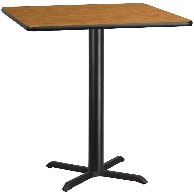 Flash Furniture Stiles 42'' Square Unfinished Laminate Table Top 33'' x 33'' Bar Height Tabl...