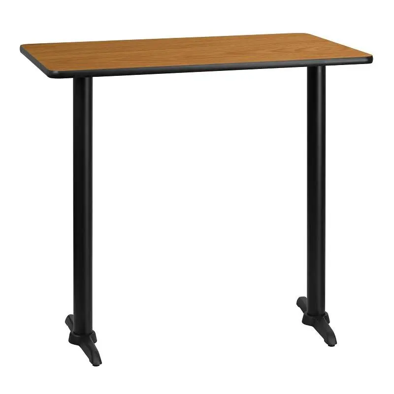 Flash Hardened Furniture Stiles 30'' x 42'' Rectangular Bare Laminate Table Top 5'' x 22...