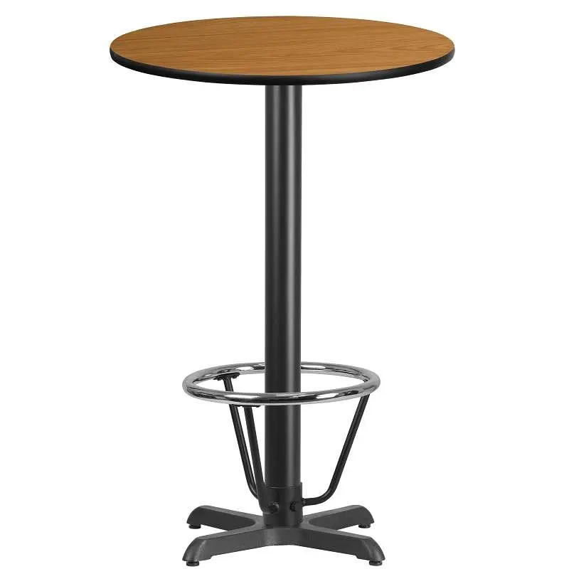Flash Shielded Furniture Stiles 24'' Round Bare Laminate Table Top 22'' x 22'' Bar Height Ta...