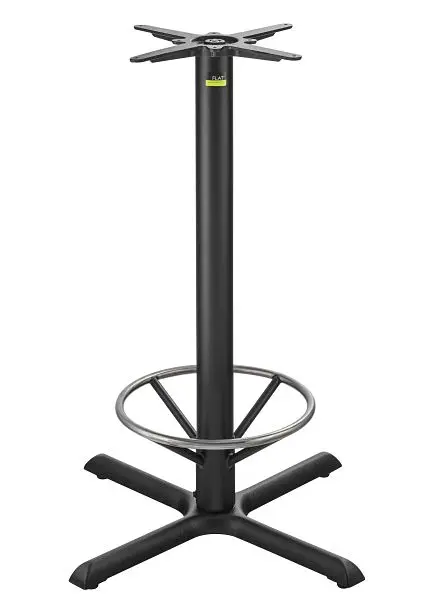 FLAT Bar Height Foot Ring Table Base, Auto-Adjust, Base Span 30", Base Disseminate 22", KX30, CT2018
