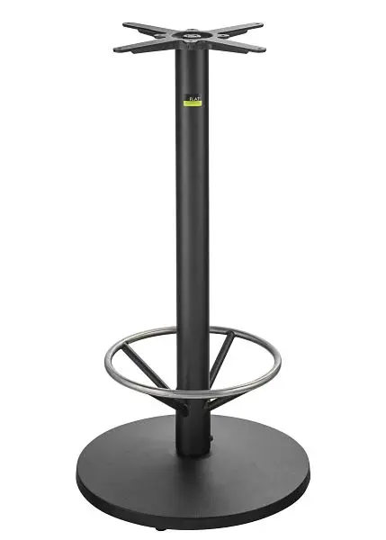 FLAT Bar Height Foot Ring Table Base, Auto-Adjust, Base Span 22", Base Disseminate 22", UR22, CT3018